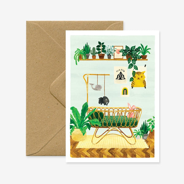 Boy's Bedroom - Greeting Card
