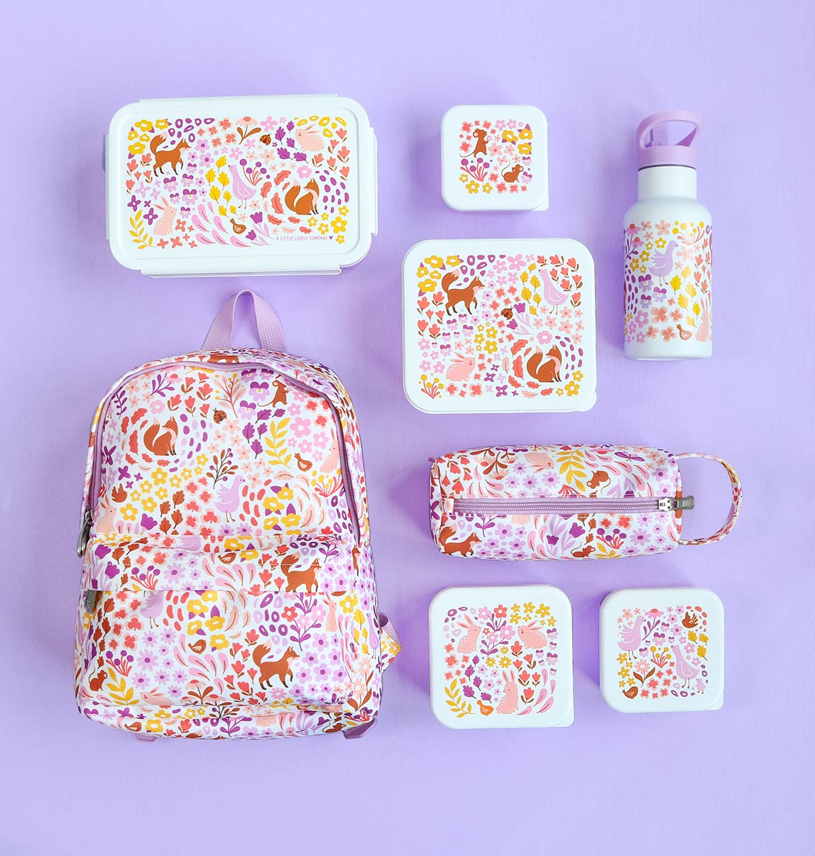 Petit sac à dos enfant - Jardin fleuri – vue 6 – A Little Lovely Company