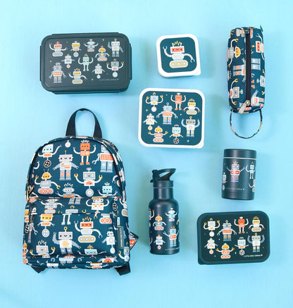 Petit sac à dos enfant - Robots – vue 3 – A Little Lovely Company