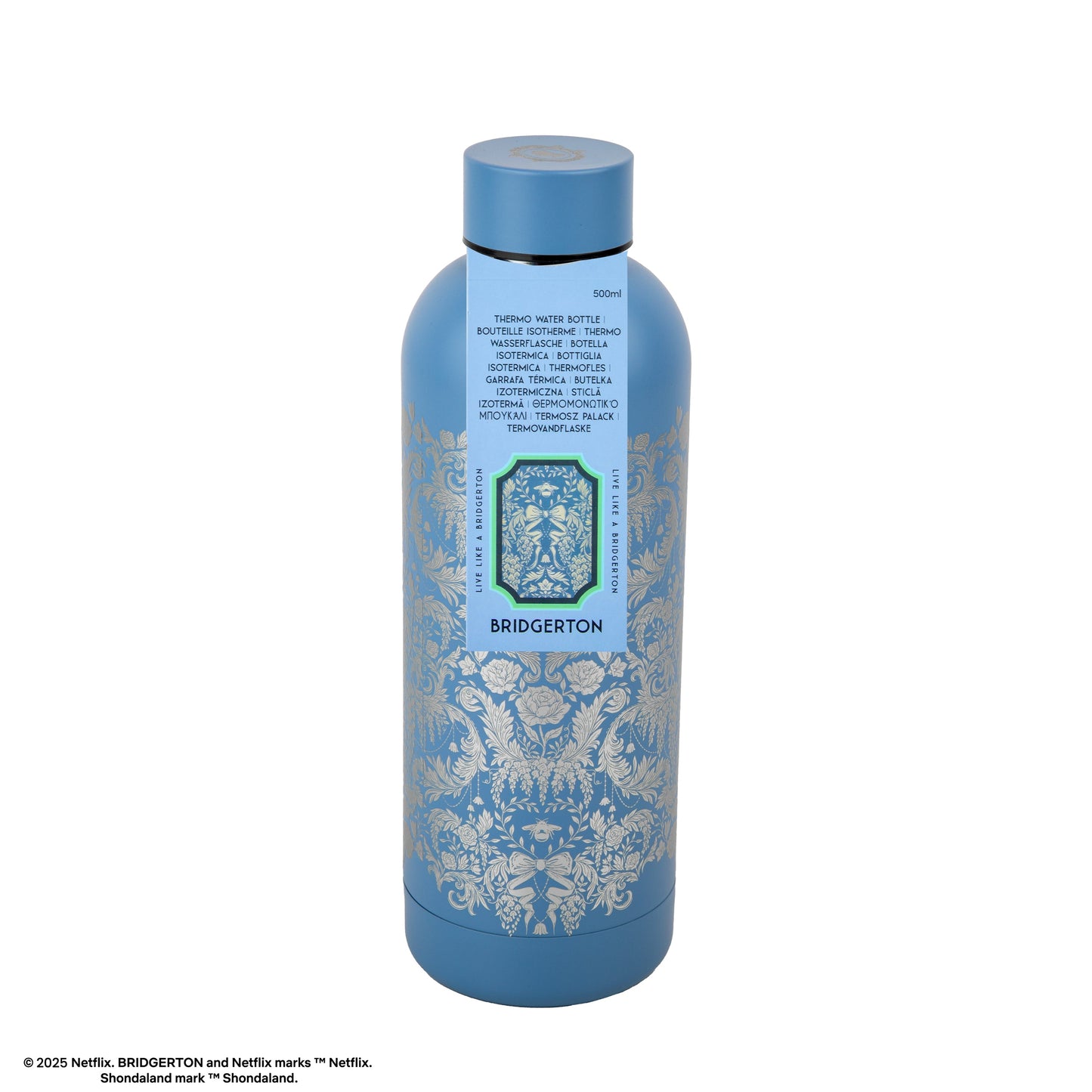 Bridgerton Silver Insulated Signature Water Bottle