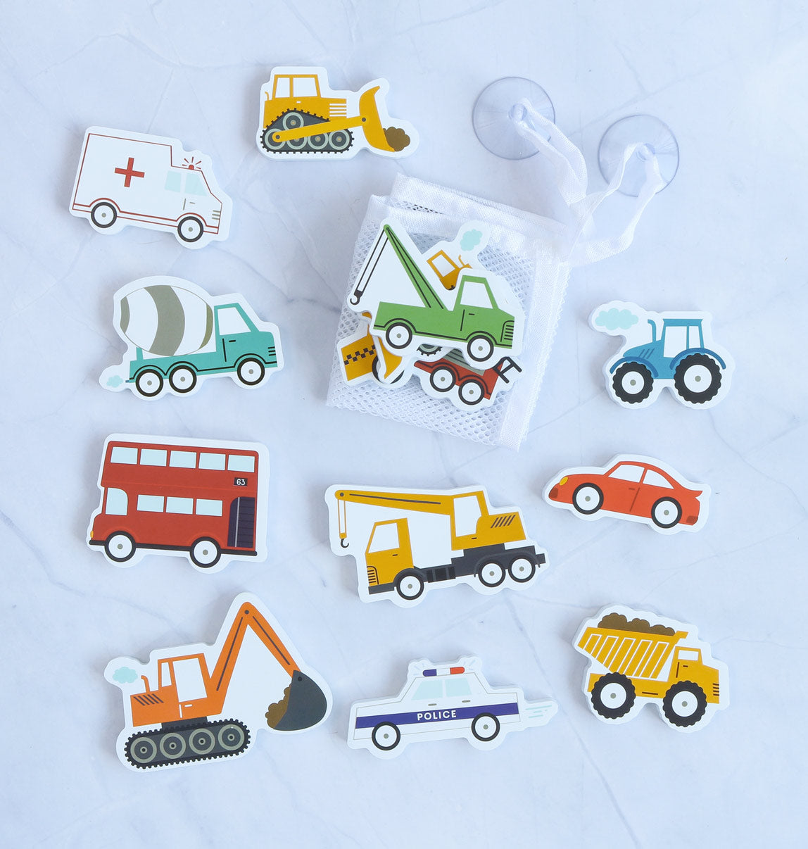 Jouets de bain en mousse - Véhicules – vue 4 – A Little Lovely Company