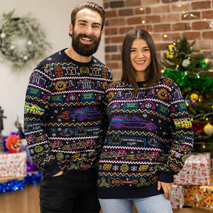Pull de Noël Retour vers le Futur