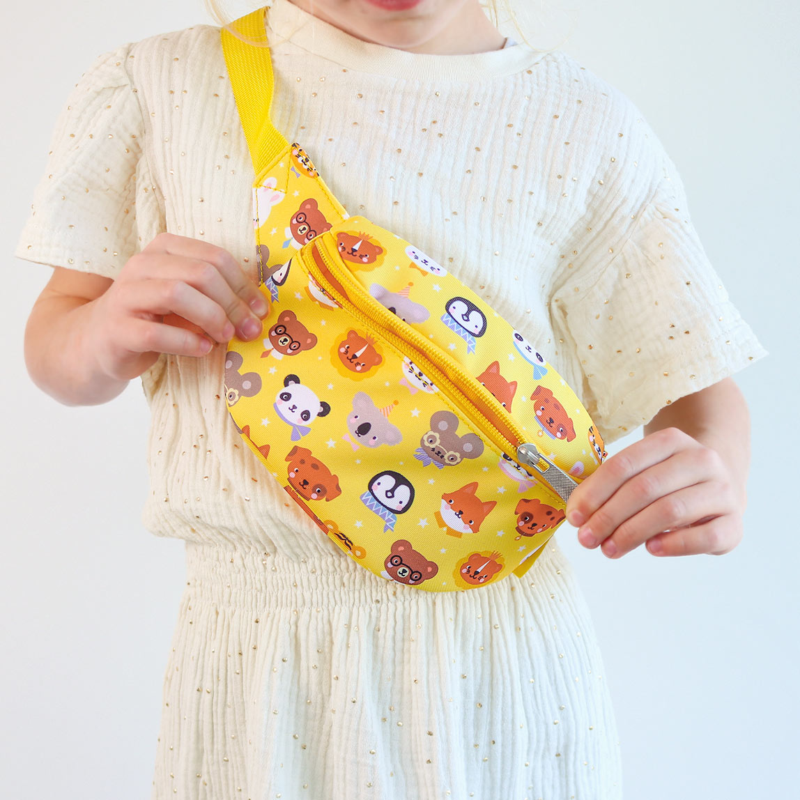 Sac banane enfant - Amis des animaux – vue 2 – A Little Lovely Company