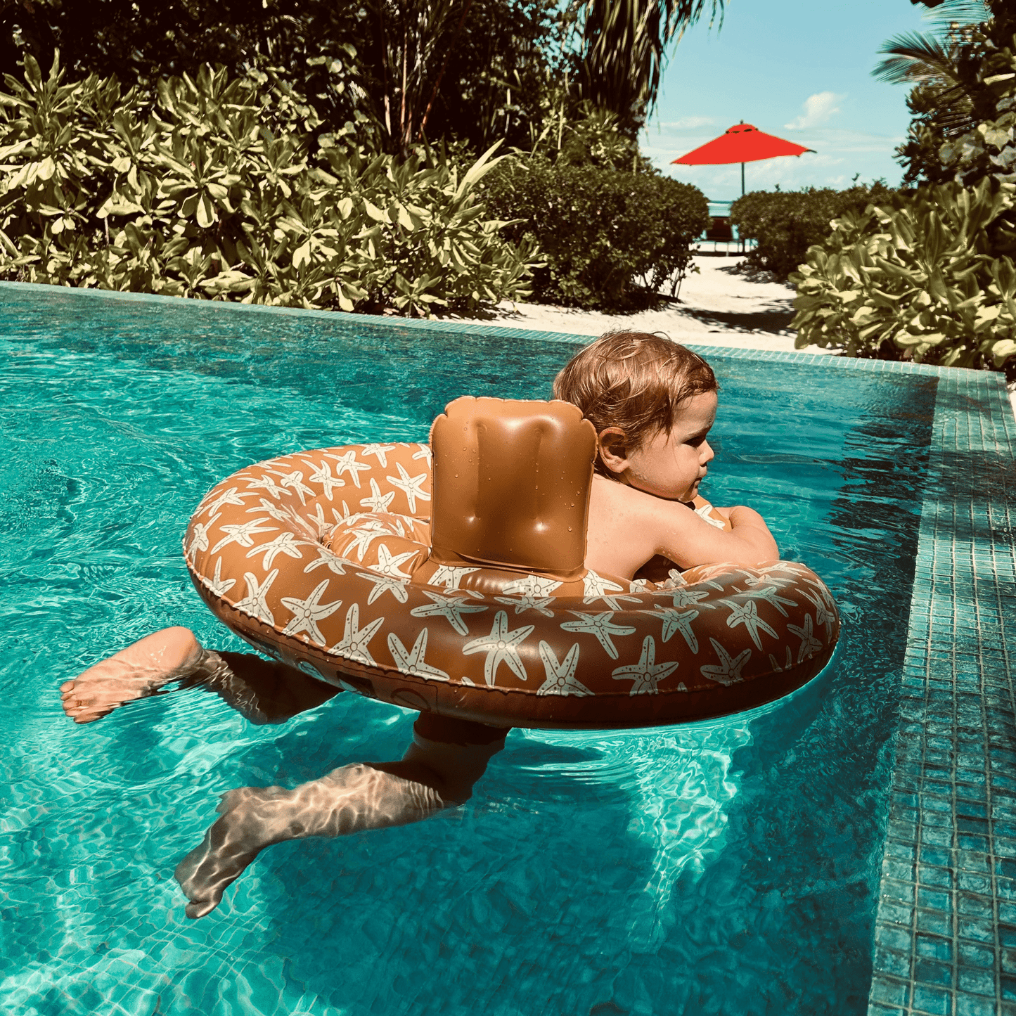 Baby Float - Orange - Seastar - 0/1 Years