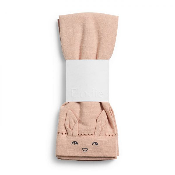 Set of 2 Faded Rose / Powder Pink table towels