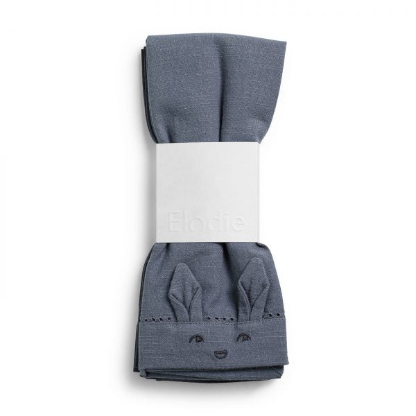 Set of 2 TEDER Blue / Juniper Blue table towels