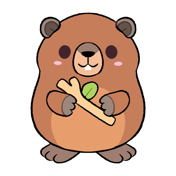 Peluche Mini Squishable – Bébé Beaver