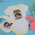Baby bodysuit and "Little Wizard" bib
