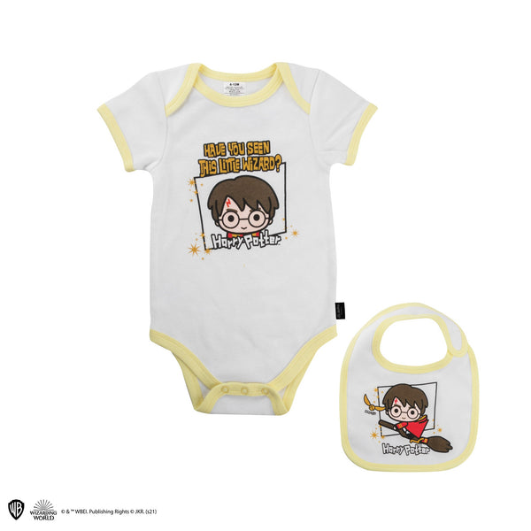 Baby bodysuit and "Little Wizard" bib