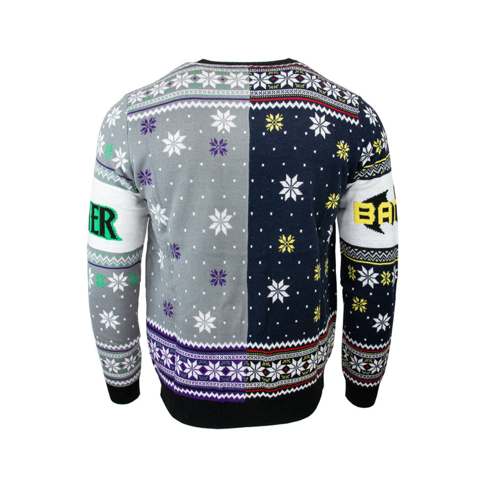Maglione di Natale Batman contro Joker