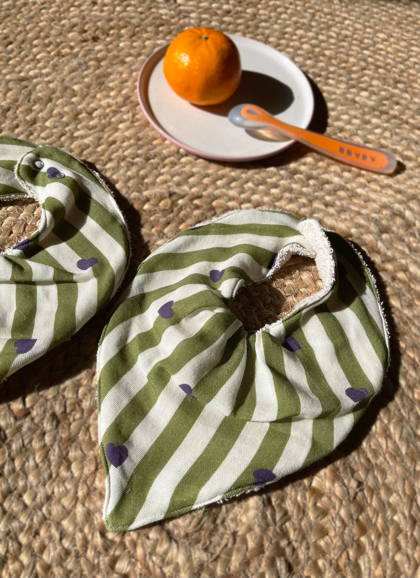 Lot de 2 bavoirs bandana - MAEL
