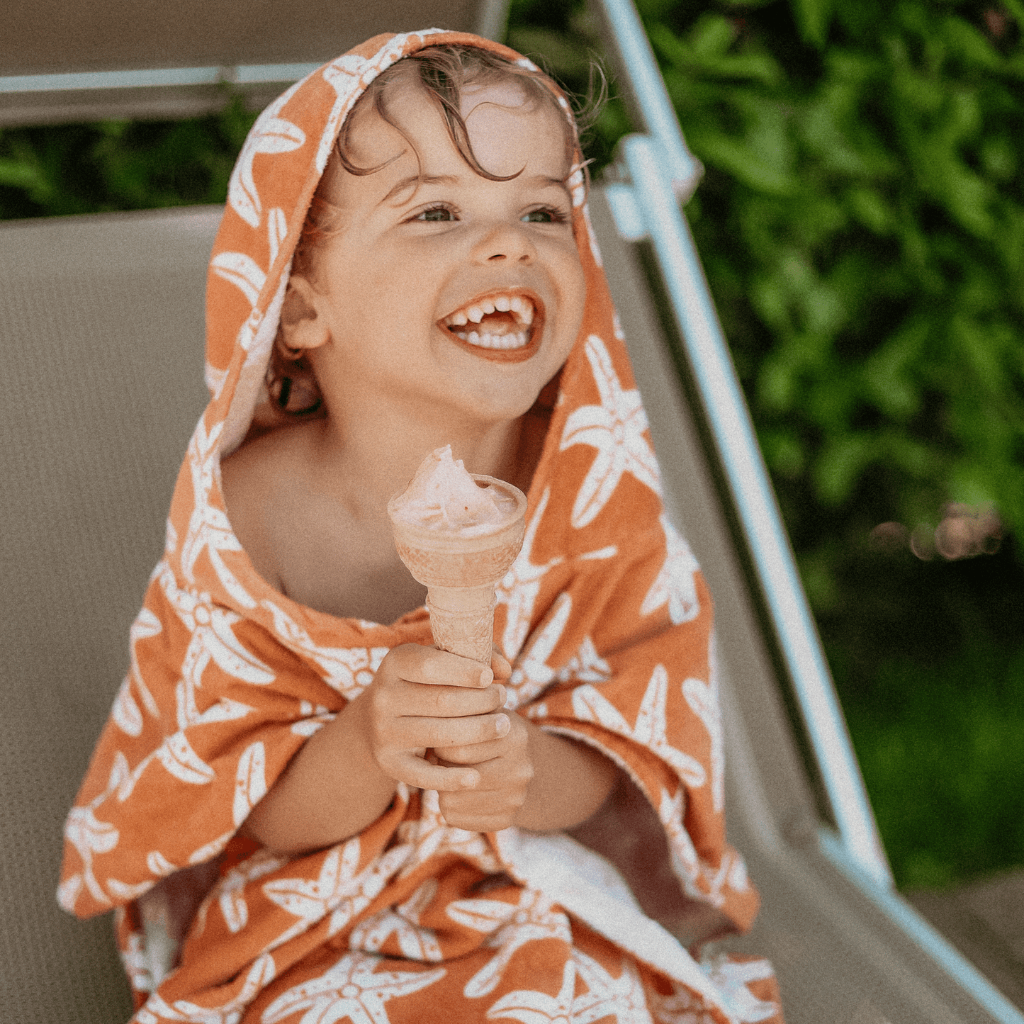 Beach Poncho - Orange - Seastar