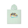 Beach Poncho - White/Blue - Bluey - 65 x 65 cm