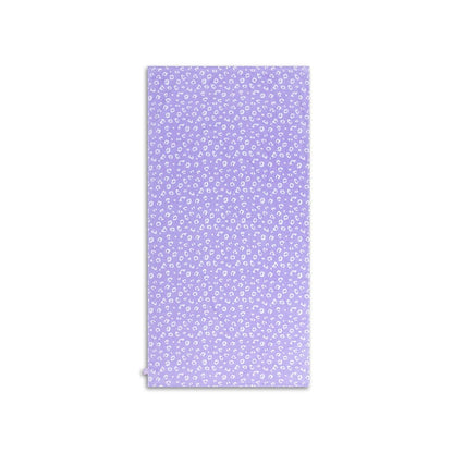 Beach Towel Cotton - Lila - Leopard - 135 x 65 cm