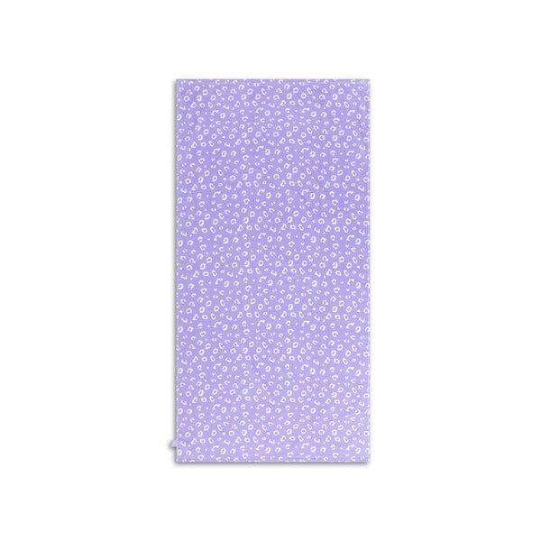 Beach Towel Cotton - Lilac - Leopard - 135 x 65 cm
