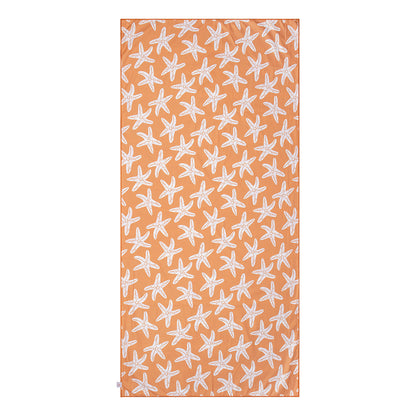 Microfiber Beach Towel - Orange - Seastar 135 x 65 cm