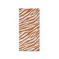 Microfiber Beach Towel - Orange/White - Vibrant Stripes - 135 x 65 cm