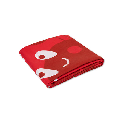 Microfiber Beach Towel - Red - Crabby - 135 x 65 cm