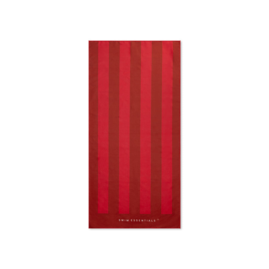 Microfiber Beach Towel - Red - Crabby - 135 x 65 cm