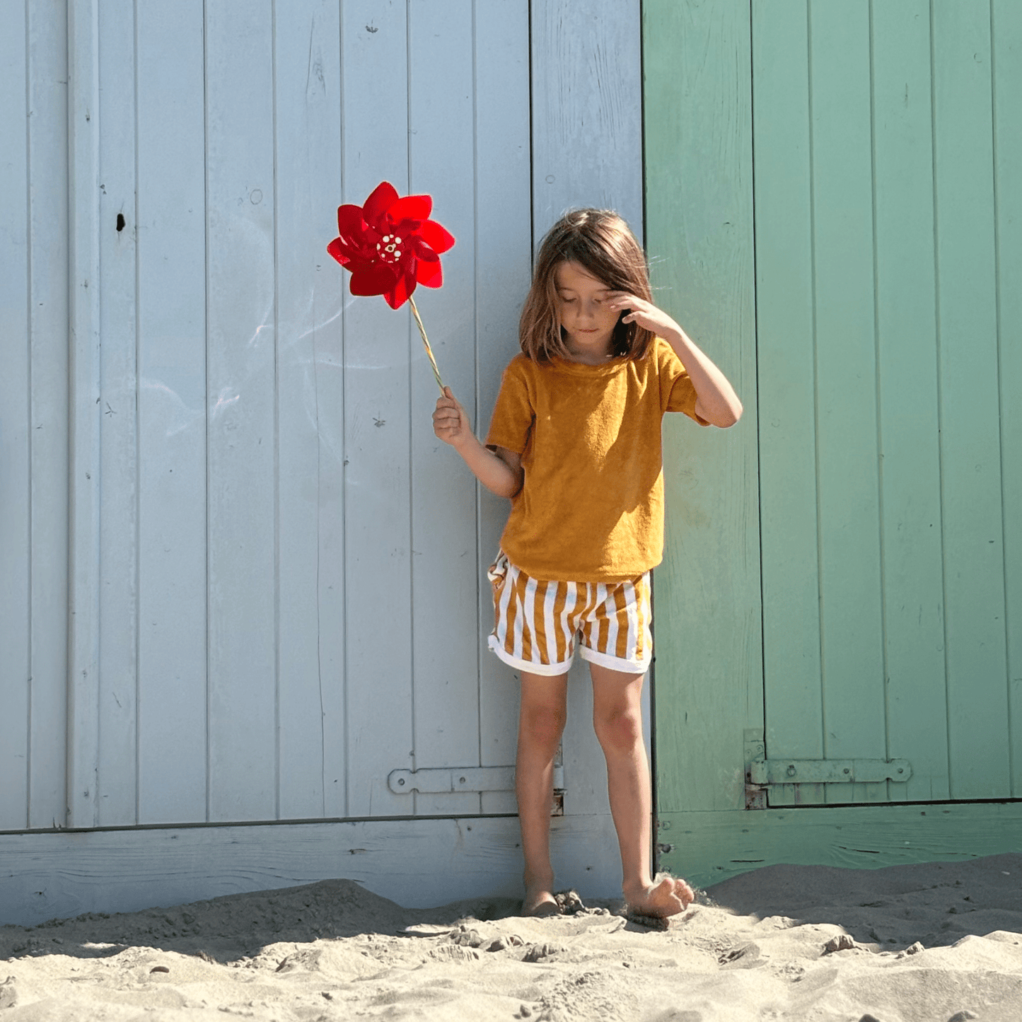 Beachwear Boys - Terry - Yellow/White - Flow