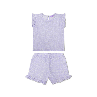 Beachwear Girls - Muslin - Lilac - Leopard