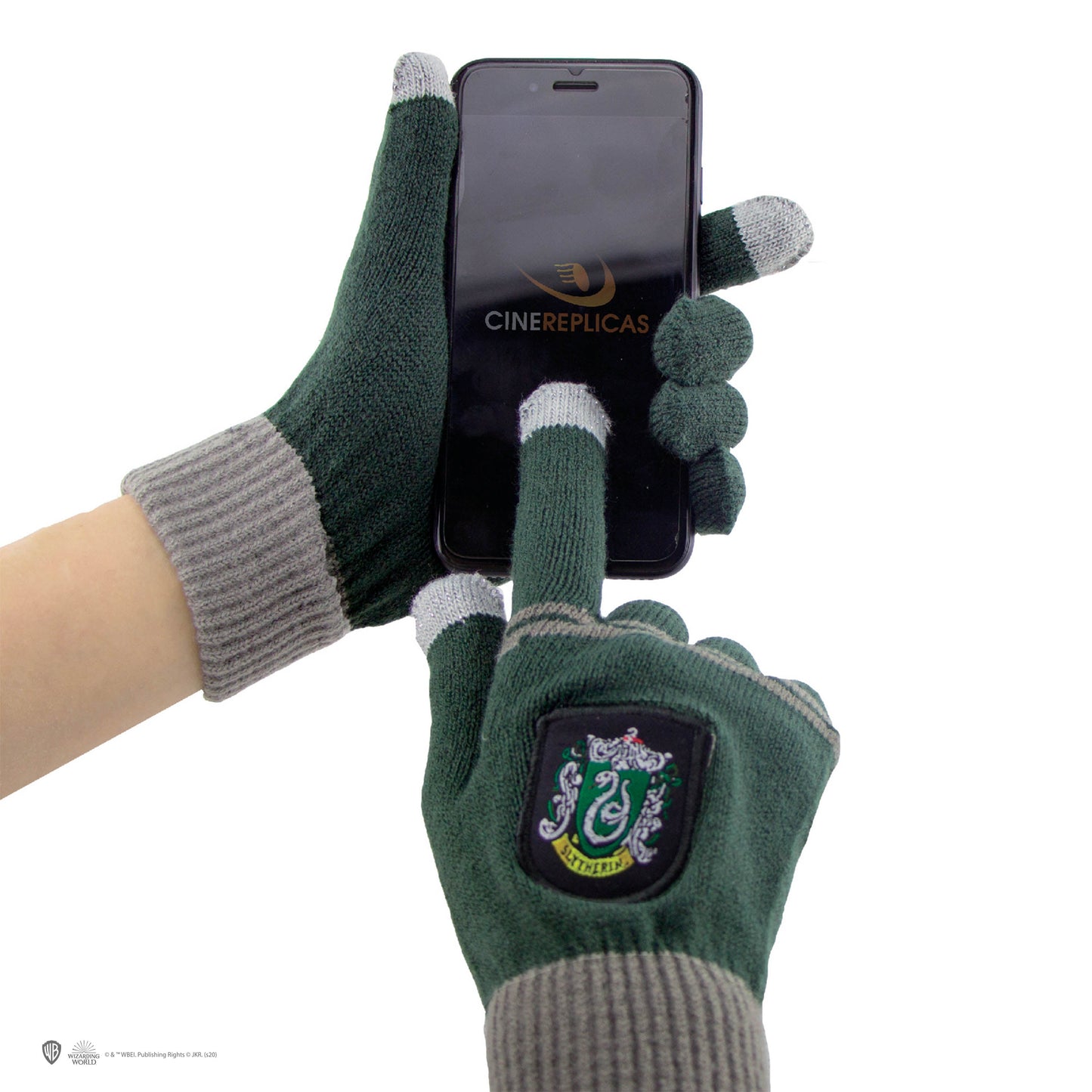 *Set Bonnet & Gants Tactiles Serpentard Enfants