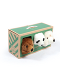 Mini têtes décoratives animaux - Coffret Ours