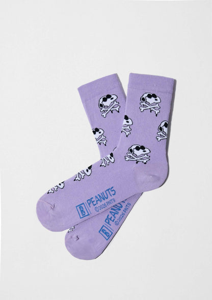 Chaussettes BeSnoopy Skull Mauve