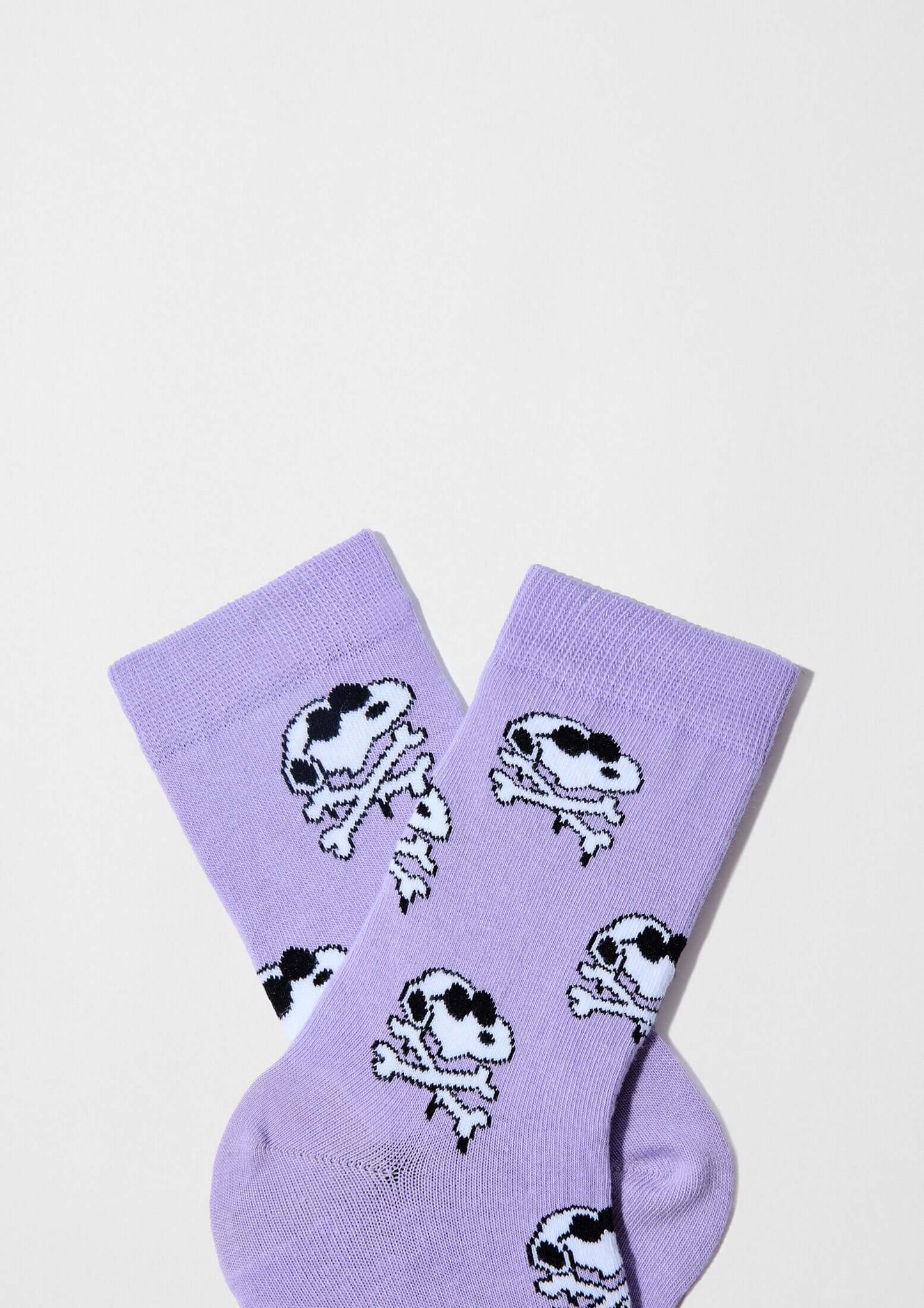 Chaussettes BeSnoopy Skull Mauve
