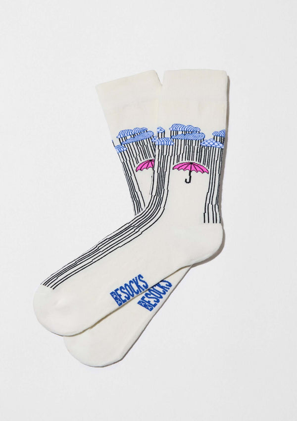 Chaussettes BeUmbrella Off-White – Besocks