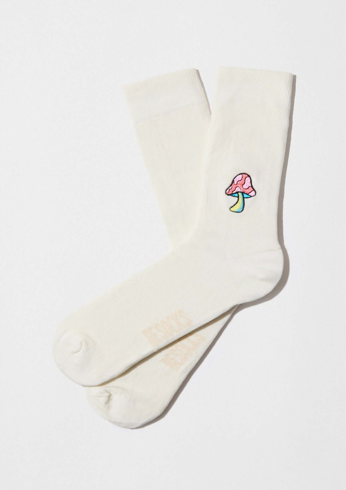 BeMushroom Embroidered Off-White