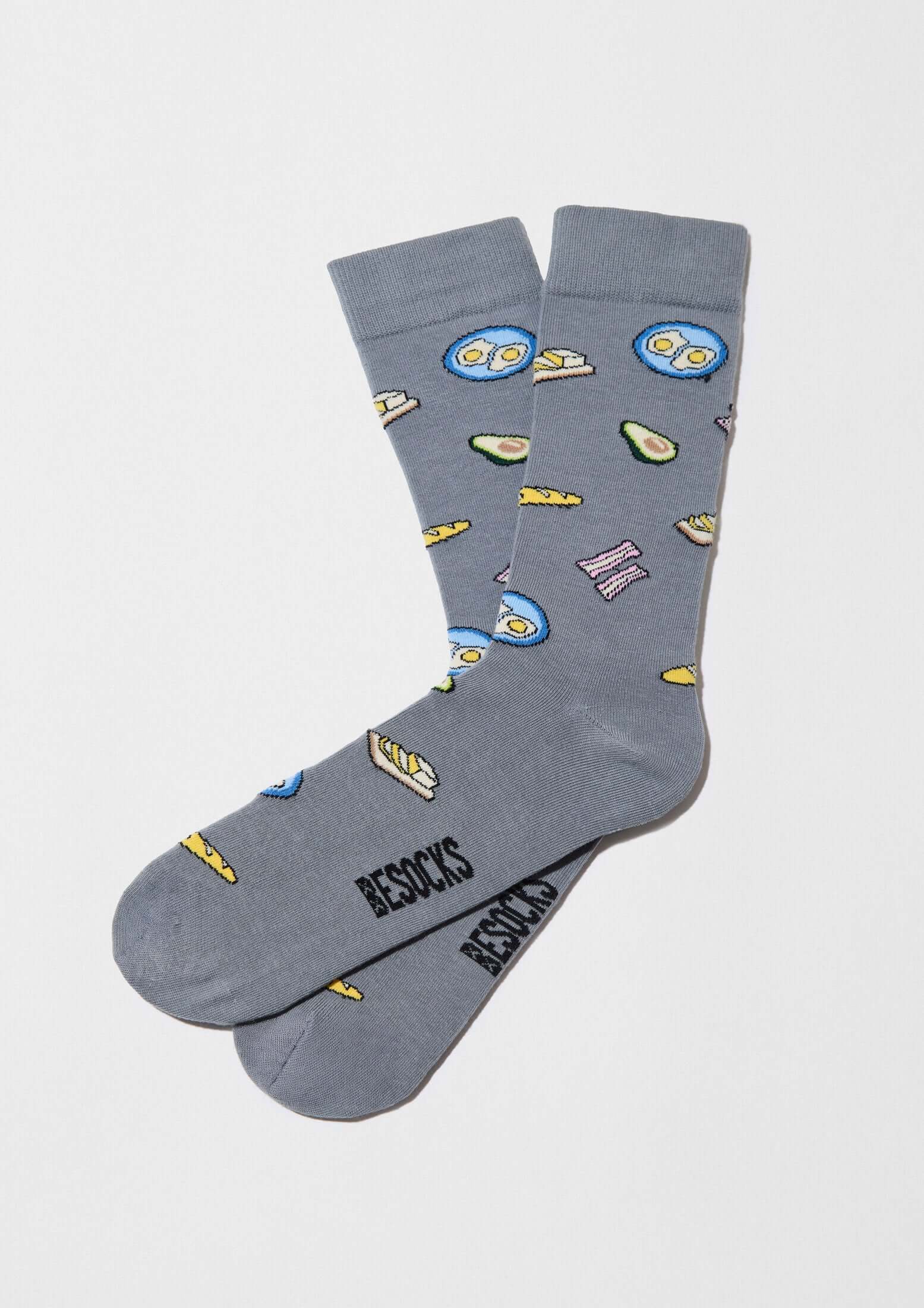 Chaussettes BeBrunch Bleu Grisé