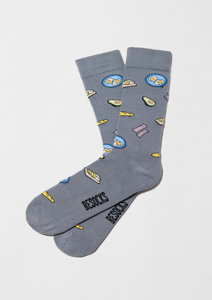 Chaussettes BeBrunch Bleu Grisé