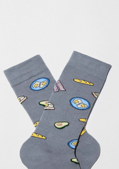 Chaussettes BeBrunch Bleu Grisé