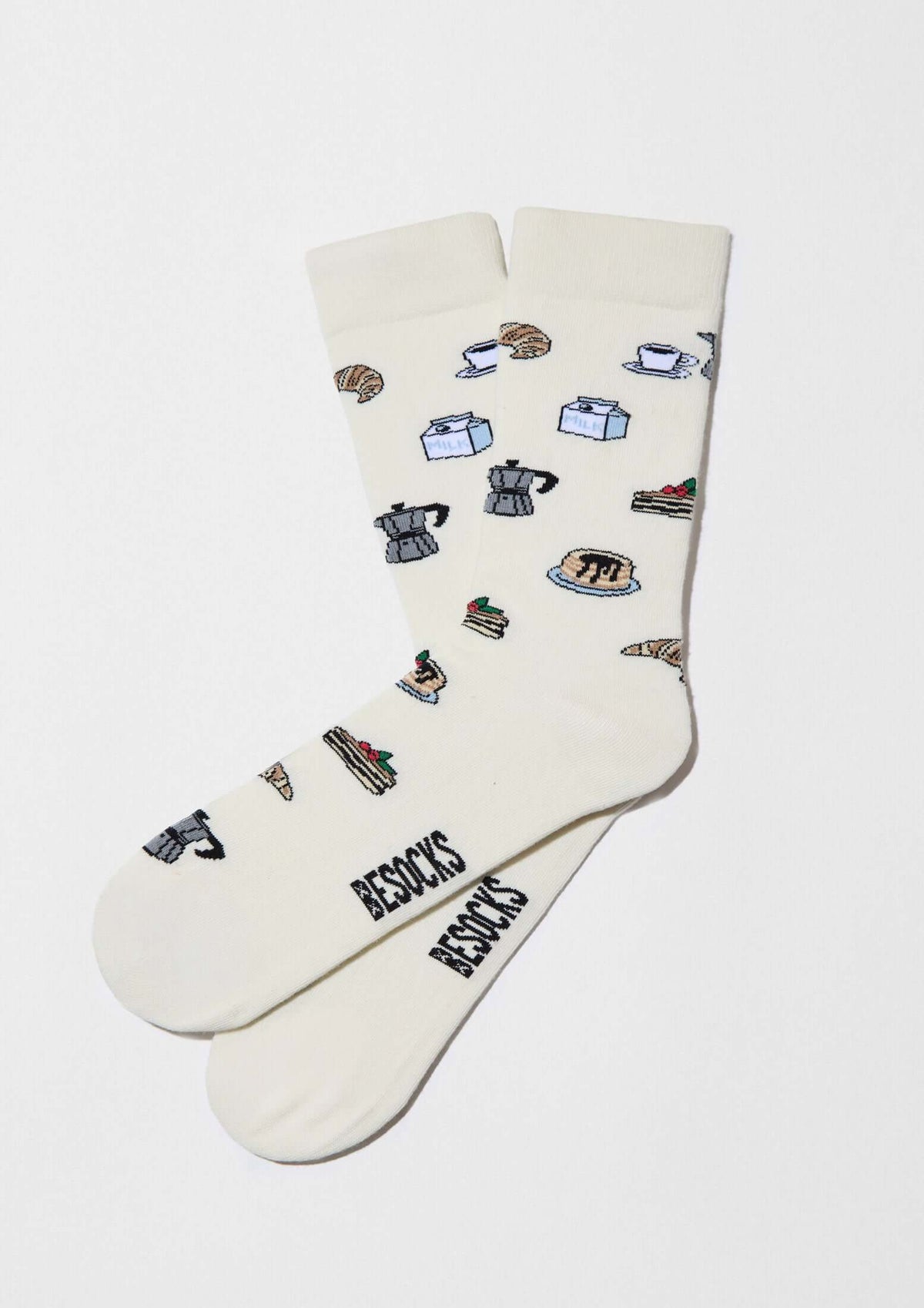 Chaussettes BeSweetBreakfast Blanc Cassé