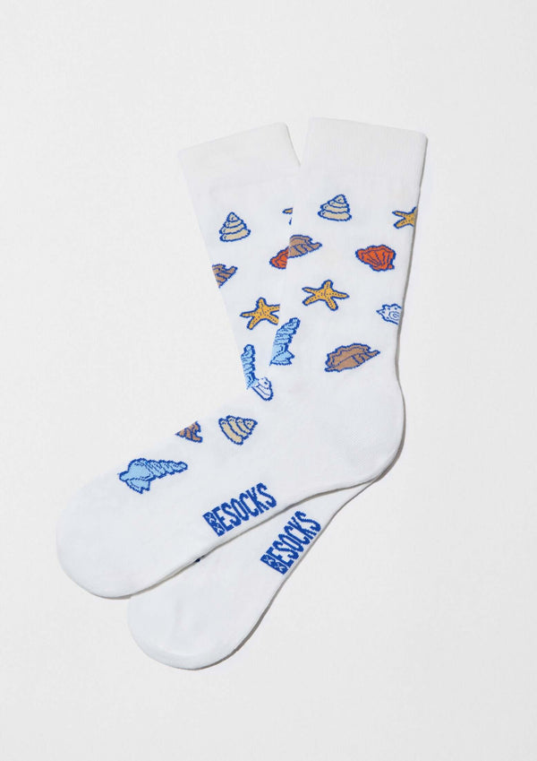Chaussettes BeOcean Blanc Cassé