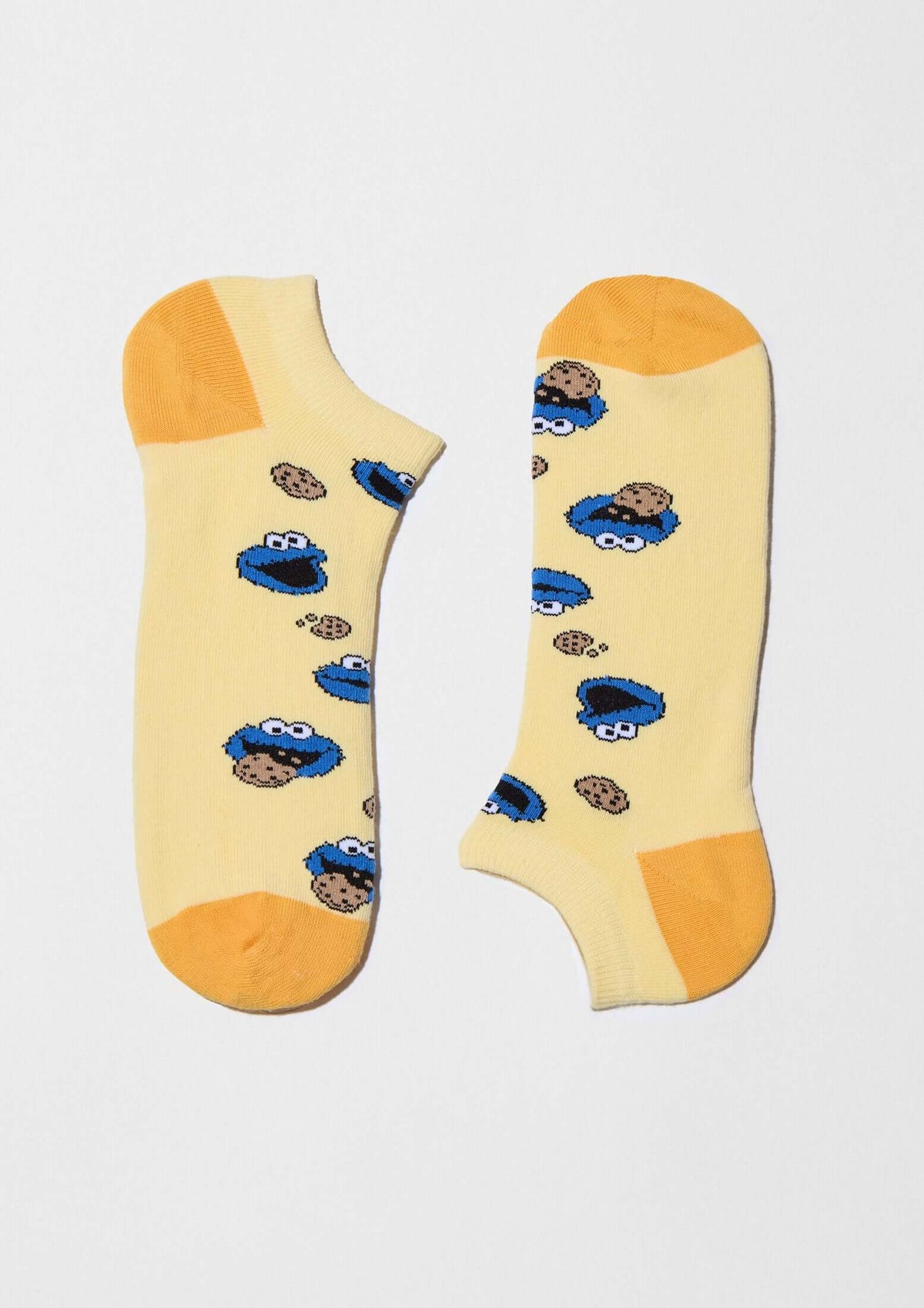 BeSesameStreet Cookie Monster Yellow Ankle