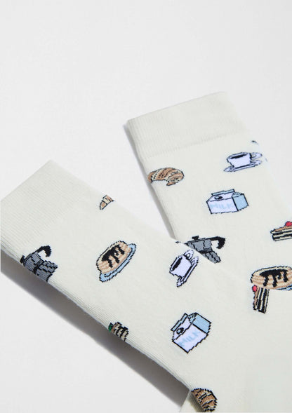 Chaussettes BeSweetBreakfast Blanc Cassé
