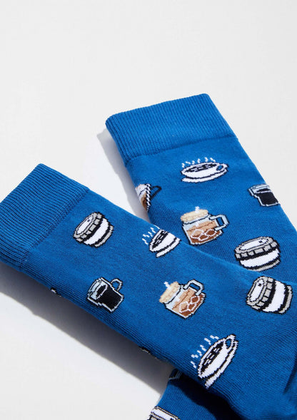 Chaussettes BeCoffee Bleu