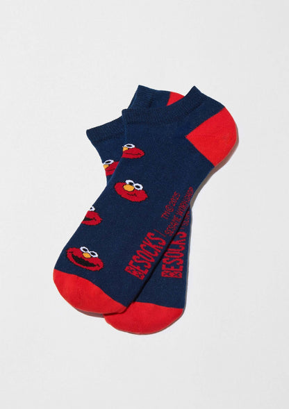 Chaussettes courtes BeSesameStreet Elmo Bleu Marine