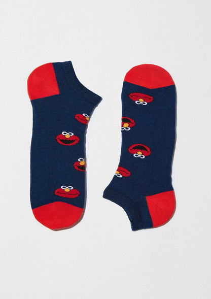 Chaussettes courtes BeSesameStreet Elmo Bleu Marine