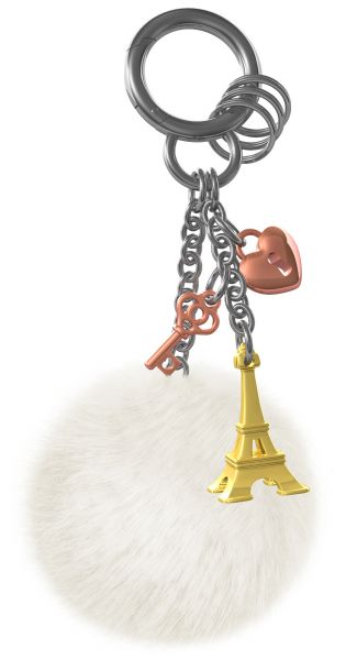 Ciondolo per borsa Torre Eiffel dorata
