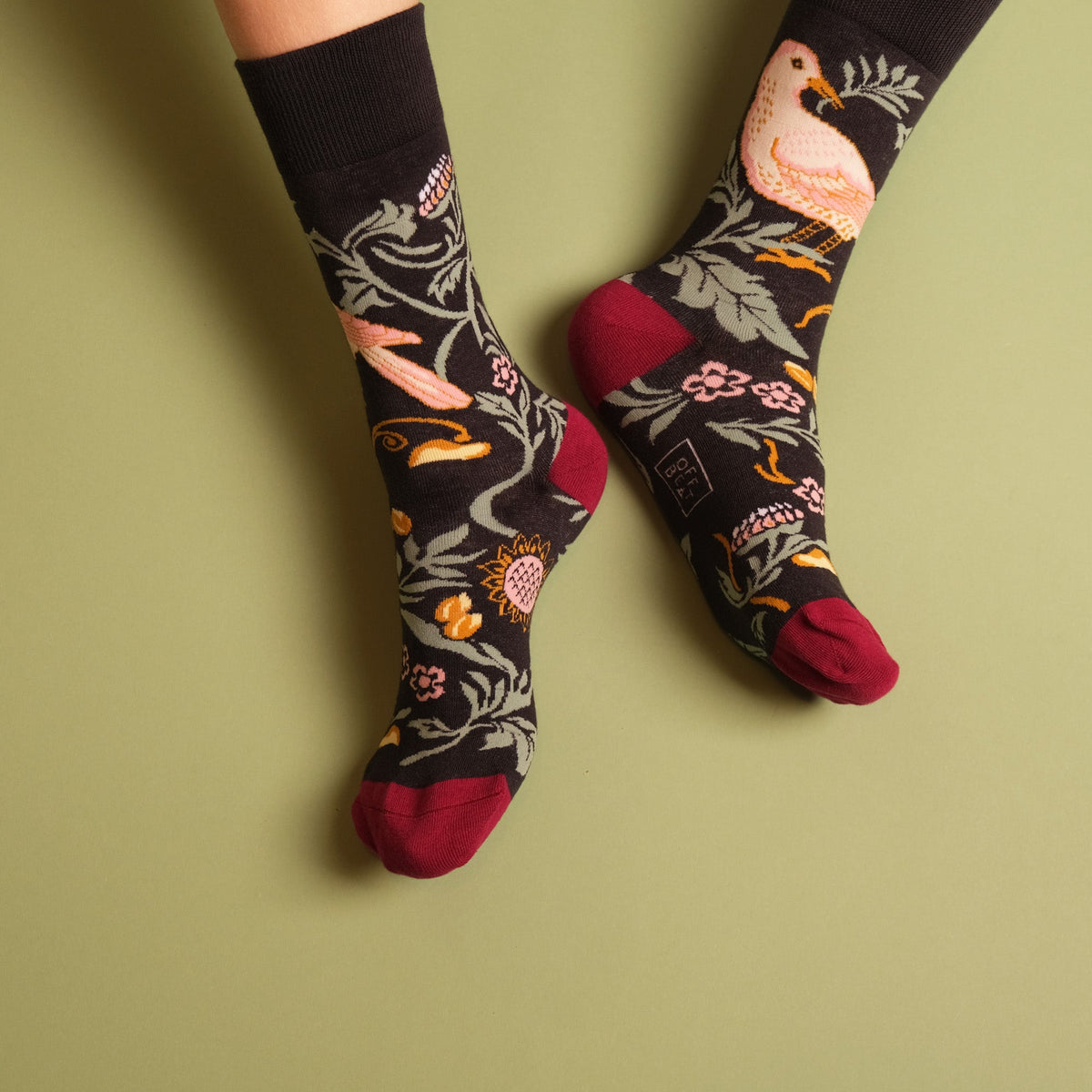 Chaussettes Oiseaux Noirs
