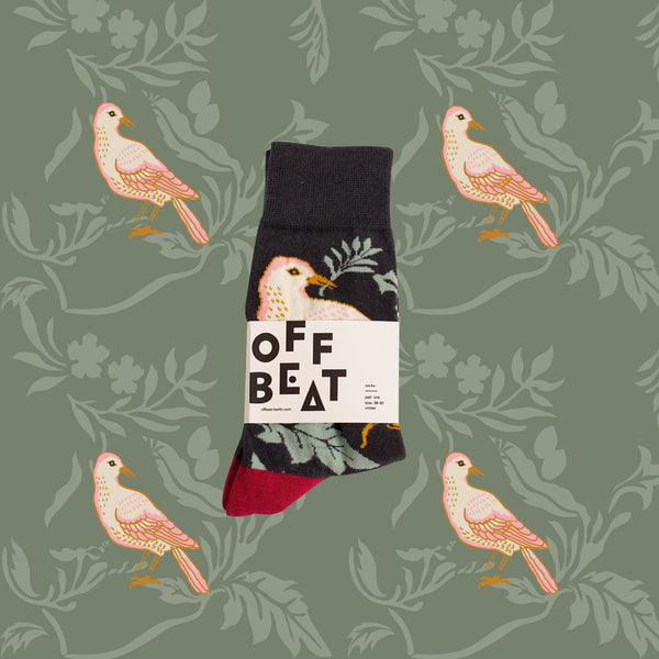 Chaussettes Oiseaux Noirs