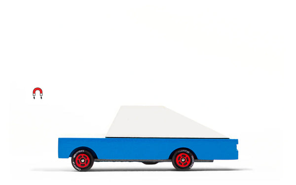 Candycar World Wooden Car - Blue Racer #8