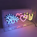 Neon eye love you