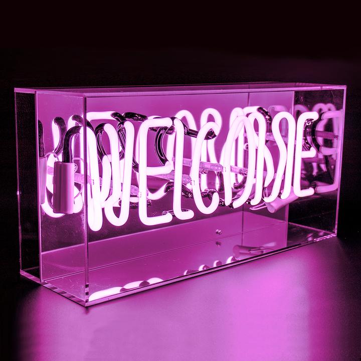 Rose Welcome neon