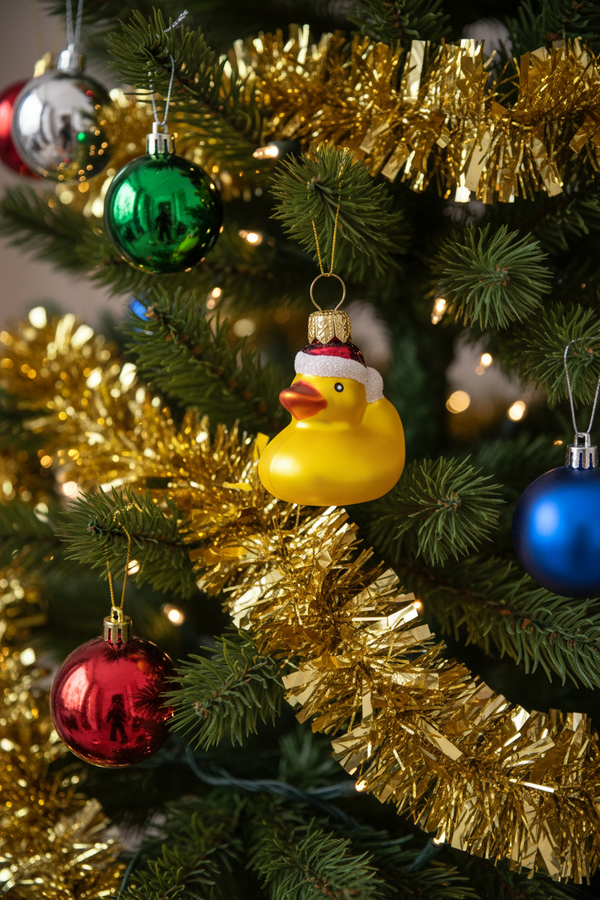 Christmas bauble Duck Bonnet