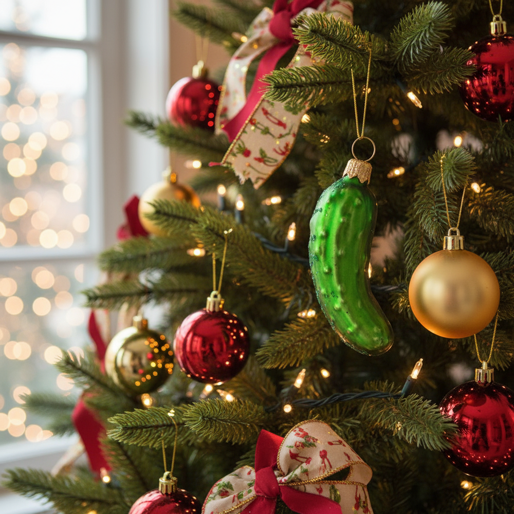 Cornichon Christmas ball