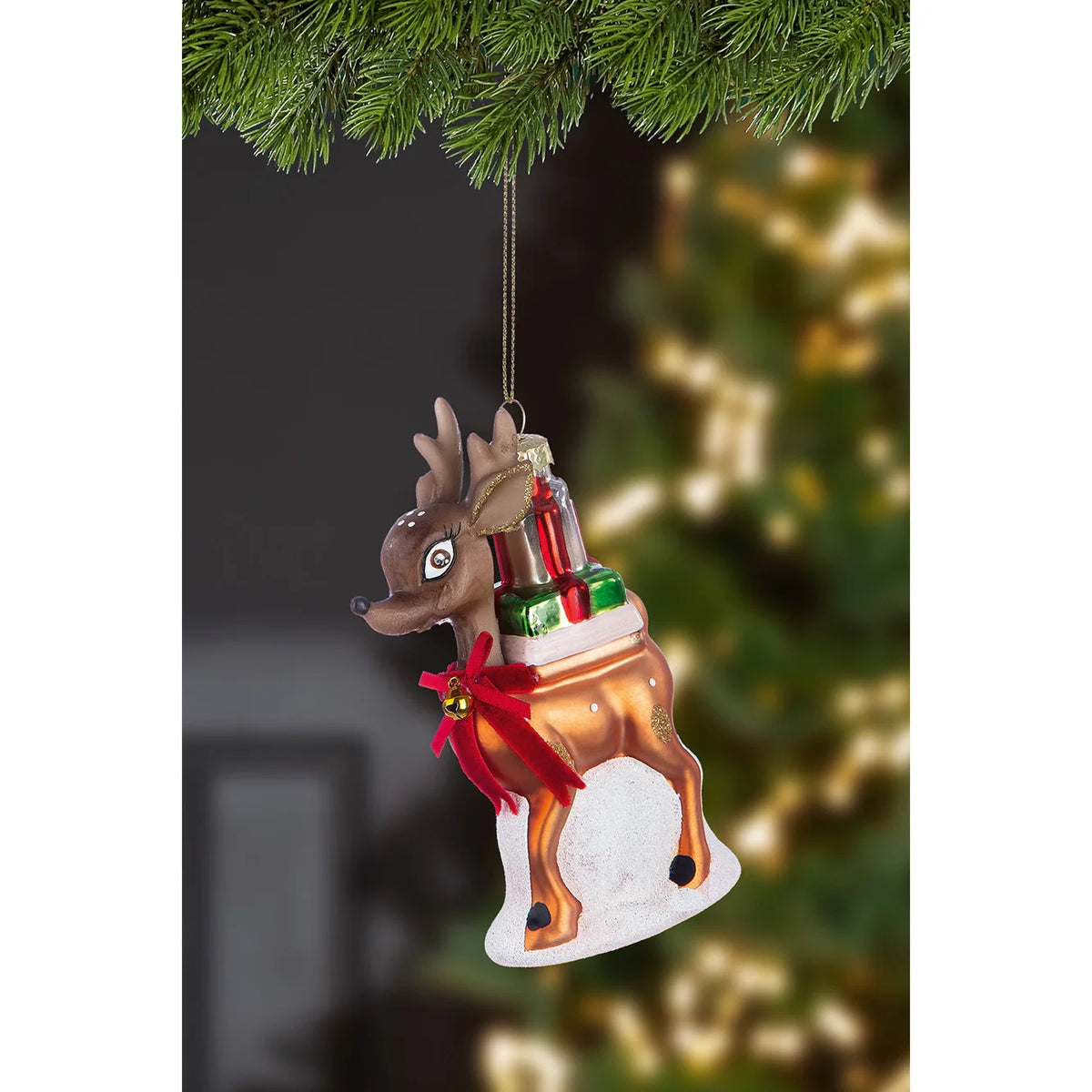 Pallina di Natale a forma di renna
